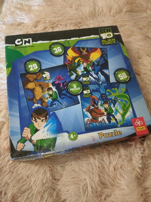 Σετ 3 τεμαχίων παζλ Cartoon Network Ben 10 Alien Force σαν καινούργιο