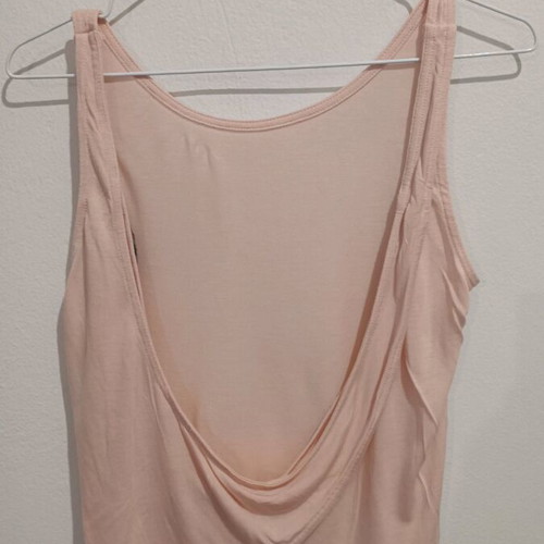 Pink backless top like new, size XXS
