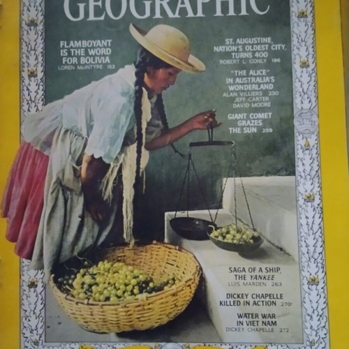National Geographic 1966 vintage magazine collection, 9 issues