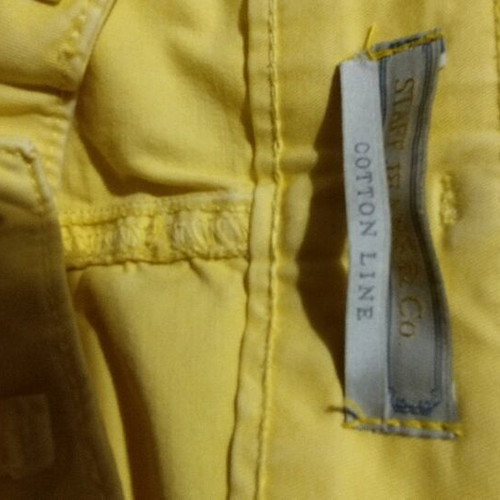 Staff Snizzy cotton jeans like new, yellow, skinny fit