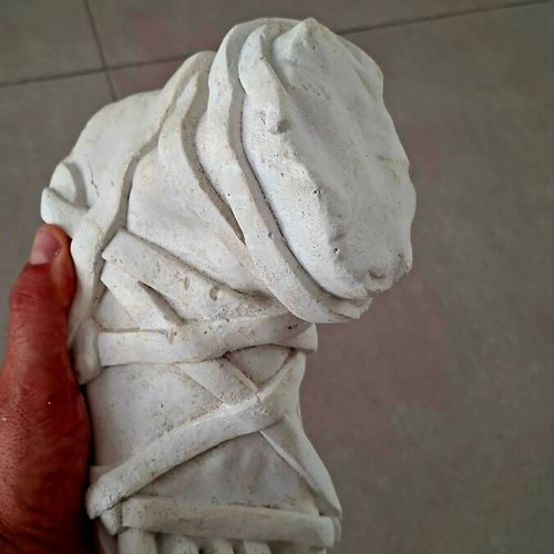 Plaster Copy of Ancient Greek or Roman Foot with Military Sandal used