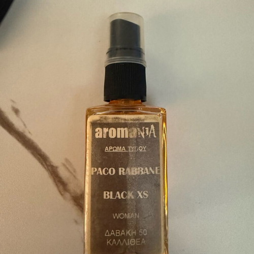 Black XS bulk perfume inspired by Paco Rabbane used 30 ml