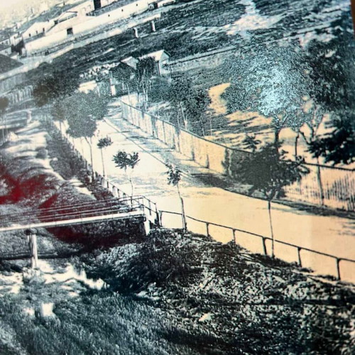 Print of the Old Thessaloniki Railway Station 30x40 used