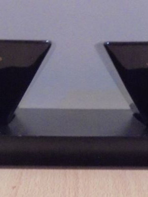 Johnnie Walker Scotch Whisky promotional set 2 bowls used on wooden base