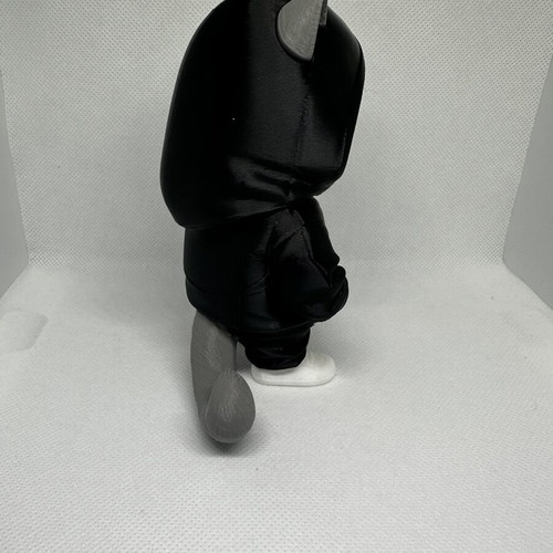 Hooded Cat figure like new 3D printed, 14cm