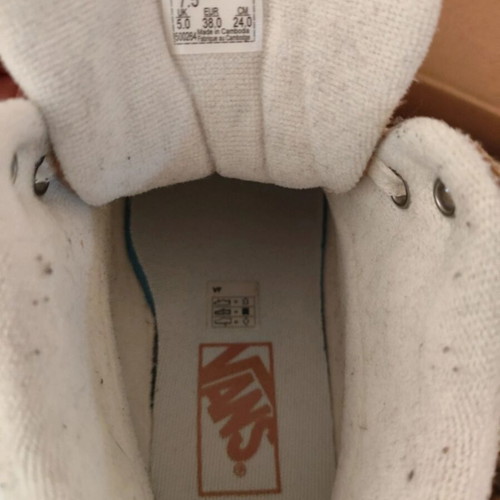 Vans beige boots women's size 38