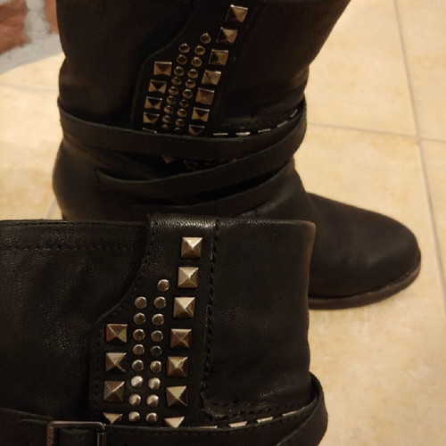 Vince Camuto leather ankle boots like new, size 38, black