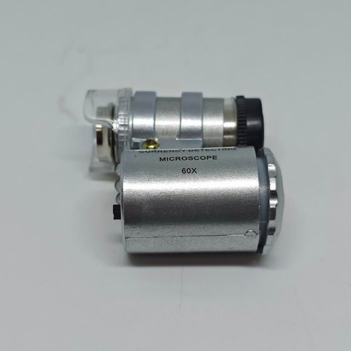 Pocket Microscope 60x with LED and UV Light like new