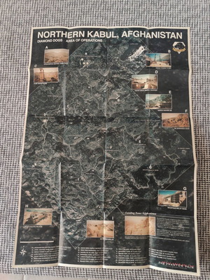 Metal Gear Solid Phantom Pain Poster Map like new