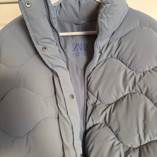 Zara padded jacket, blue, size 158 cm, girls 12-13 years