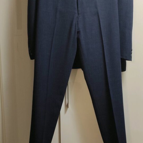 Linen Hibou suit dark blue like new, summer