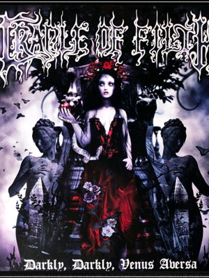 Cradle Of Filth Darkly, Darkly, Venus Aversa limited red and blue vinyl near mint