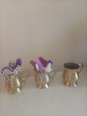 Vintage brass cups like new
