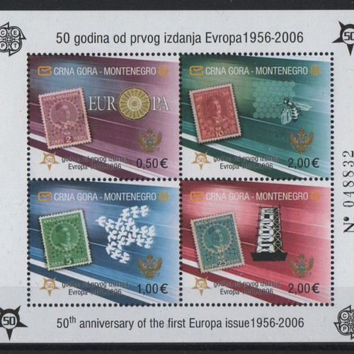 Montenegro 2005 Europa CEPT 50th Anniversary Stamps MNH**