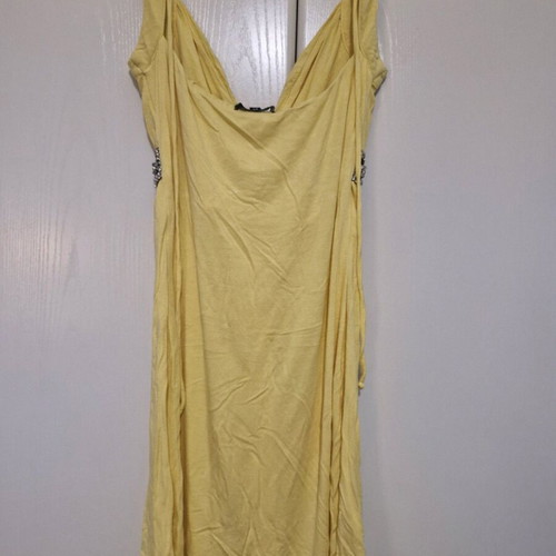Sky dress like new, yellow with stones, size M