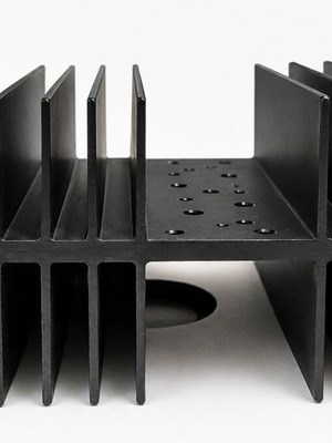 Aluminum Heat Sink Black Anodized used for Power Transistors