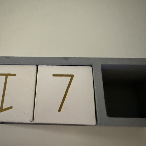 Pencil holder calendar used, Jumbo brand