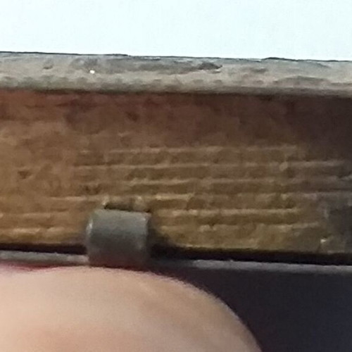 Collectible iron amulet box used, 1950s