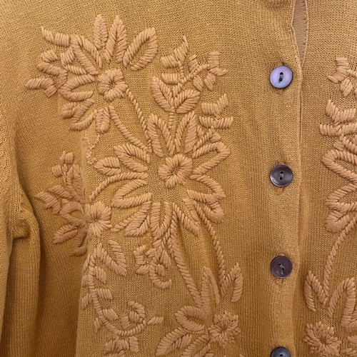 Mustard cardigan used, size S