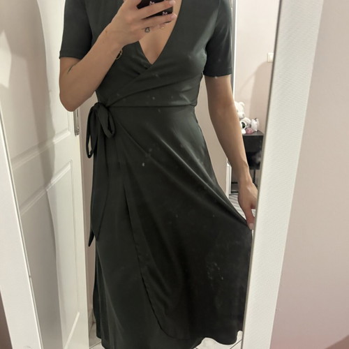 H&M midi dress, green, XS