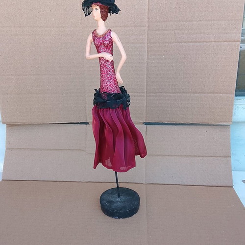 Girl stand for necklace decorative used, 32 cm