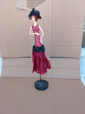 Girl stand for necklace decorative used, 32 cm