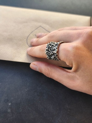 Handmade 925 silver solid ring like new