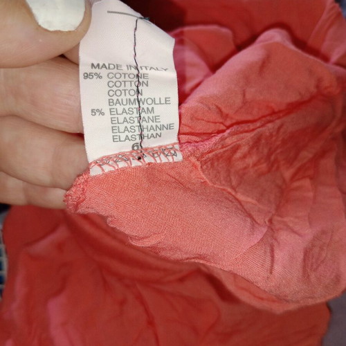 Salvari pants new, coral color, size medium, cotton, breathable