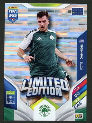2026 Panini FIFA 365 Adrenalyn XL Limited Edition Fotis Ioannidis Panathinaikos pack like new