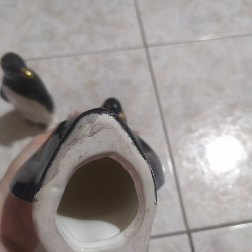 Set of 3 vintage porcelain penguins