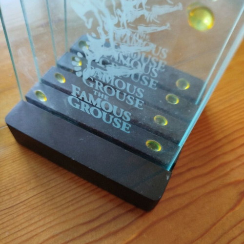 Famous Grouse glass coasters set like new, 11 pieces