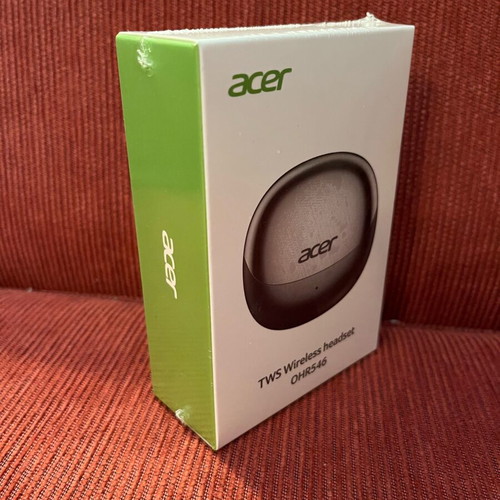 Acer OHR546 earbuds new, golden white, sealed