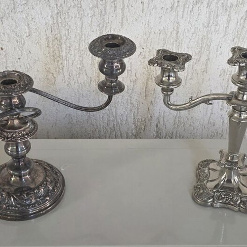 Very old candlesticks like new