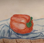 Watercolor painting pepper new