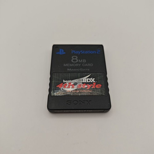 Sony PlayStation 2 Memory Card used with beatmania sticker