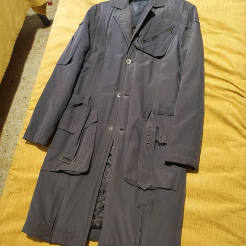 Next men's trench coat Large brown like new with detachable hood
