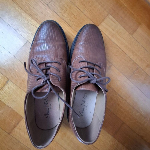 Brown lace-up shoes used size 41