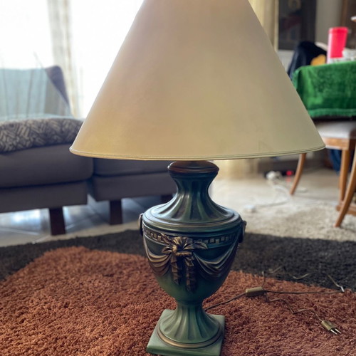 Table lamp used, ceramic light