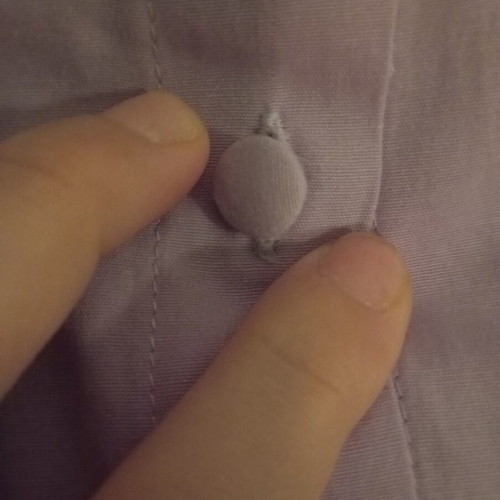 Trendyol Lilac Shirt with Cutout Designs Large Like New