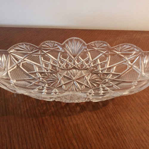 Crystal Antique Cut Bowl Made of Clear Crystal