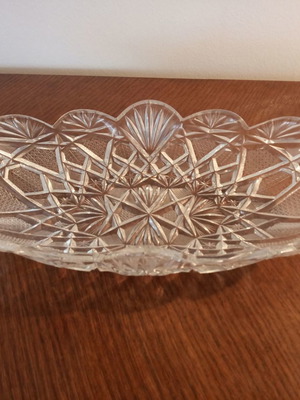 Crystal Antique Cut Bowl Made of Clear Crystal