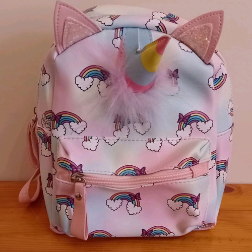 Bode pink children's backpack like new with unicorn design
