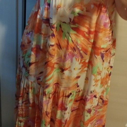 Selestino Viscose Dress like new, colorful, comfortable fit