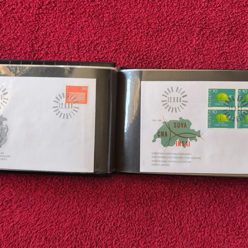 Swiss First Day Covers FDC Collection in Excellent Album, 100 pcs