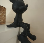 Mickey Mouse black plastic figure, new