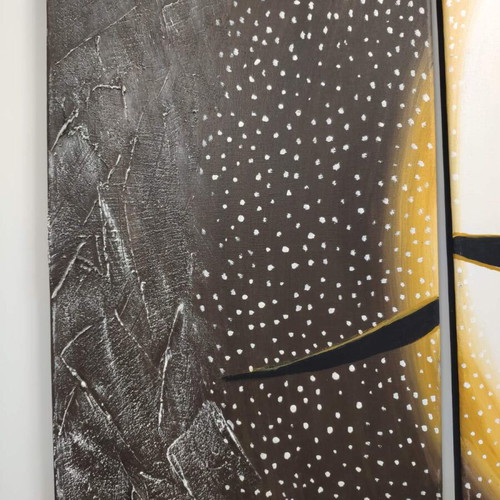 Five-piece painting like new handmade with signature