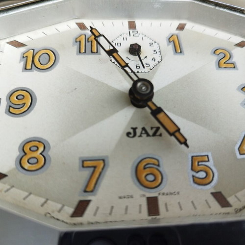 Art Deco JAZ Horlogére Paris 1936 Table Alarm Clock like new