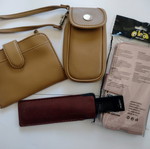 Mobile phone cases like new with wallet and comb gift, all together