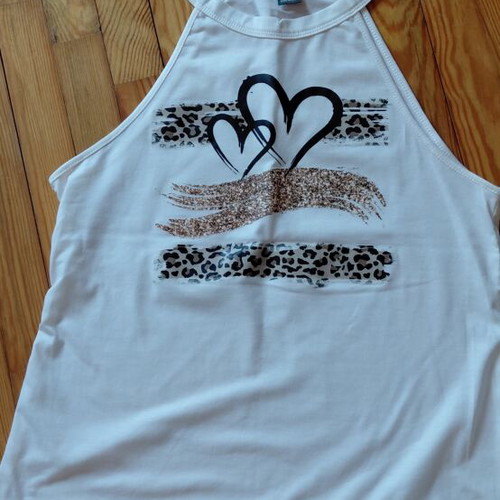 Shein white sleeveless elastic women's top, size S