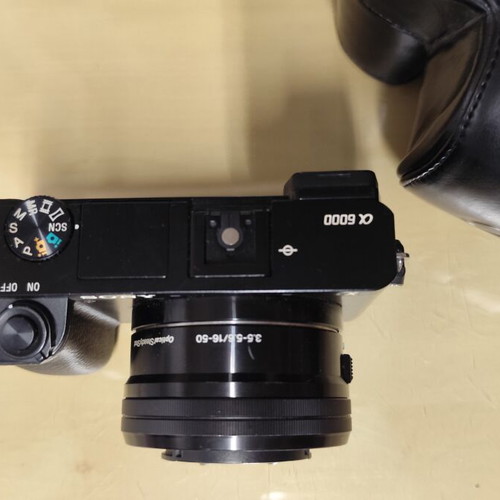 Sony a6000 camera like new with leather case and accessories